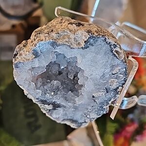 Blue Celestite geode